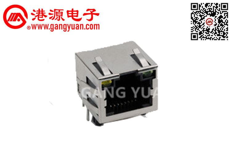 RJ45帶燈 帶彈 15.8長